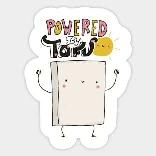 powered by tofu Sticker